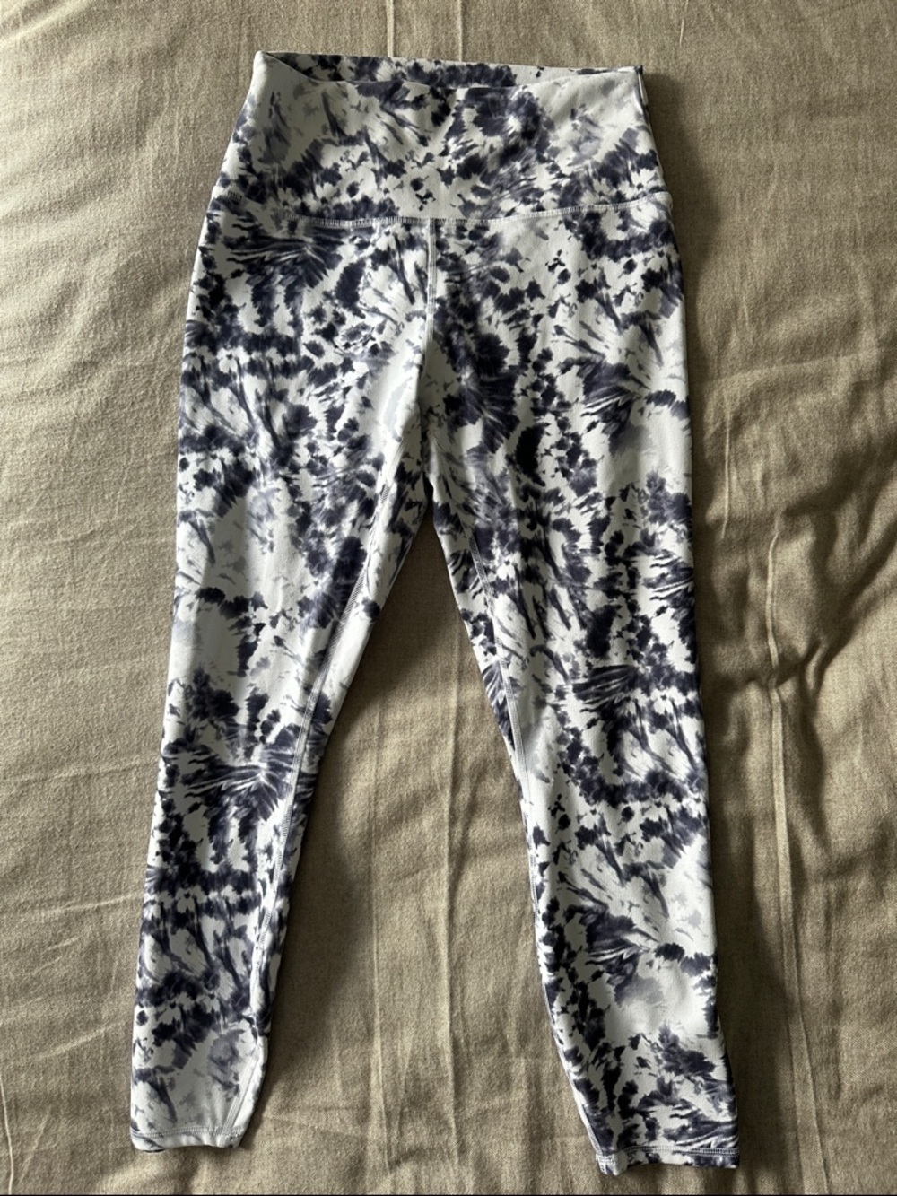 RBX Black and White Tie-Dye Leggings